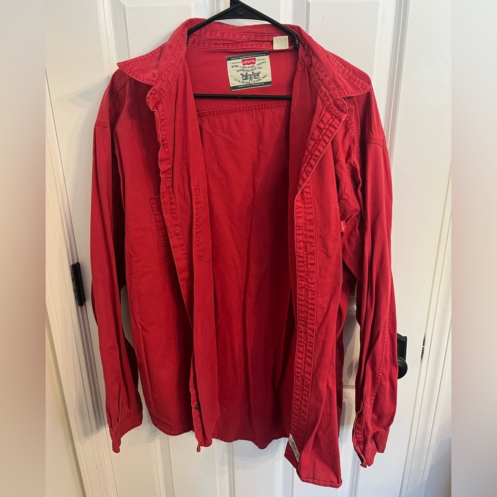 Levi's Vibrant Red Shirt